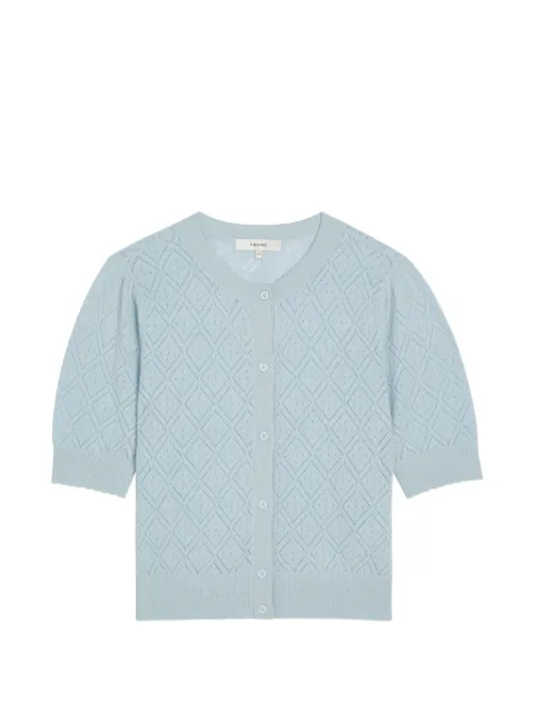 FRAME cárdigan de punto a rombos