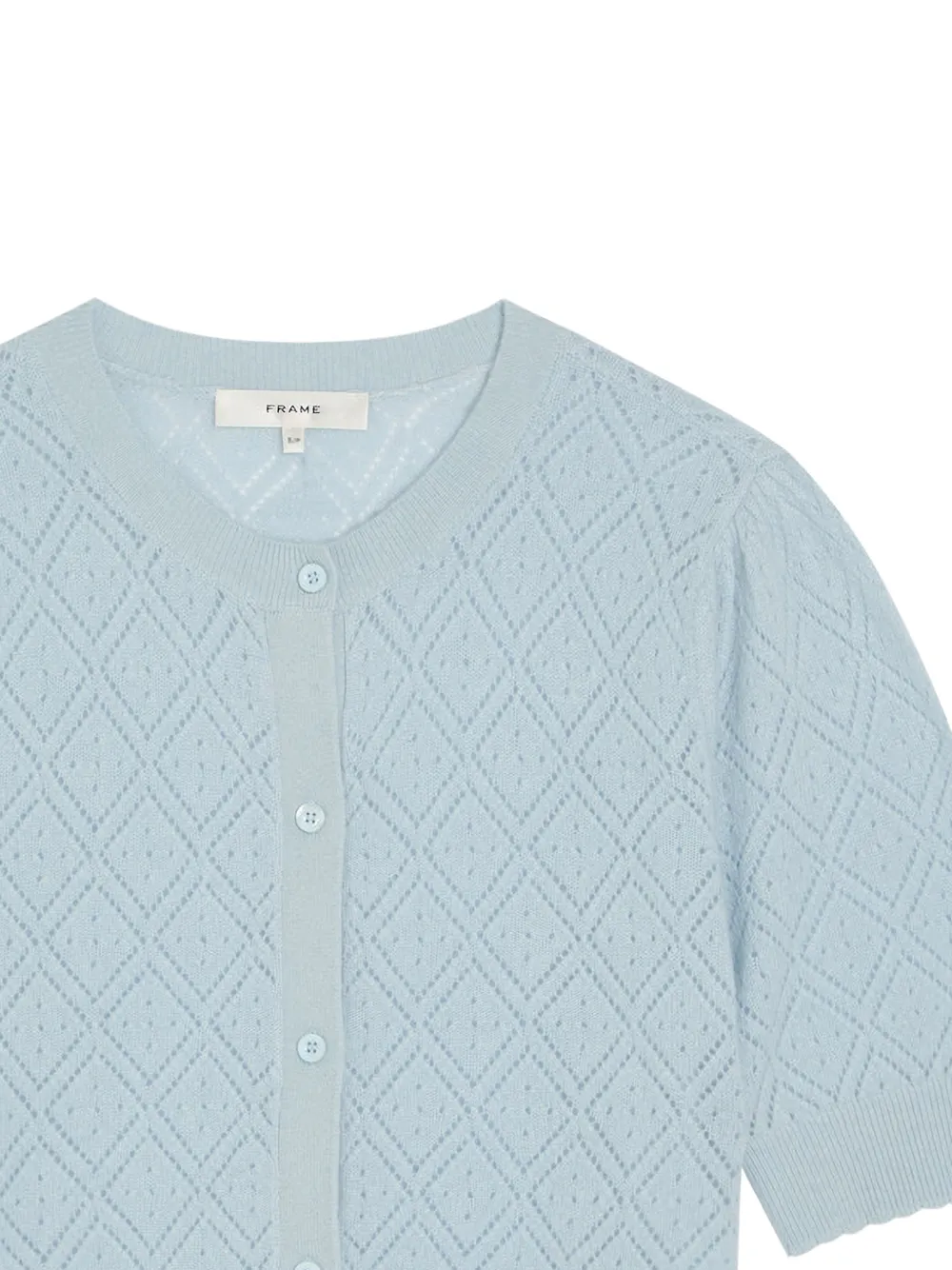  Frame Diamond Knit Cardigan - Blue 