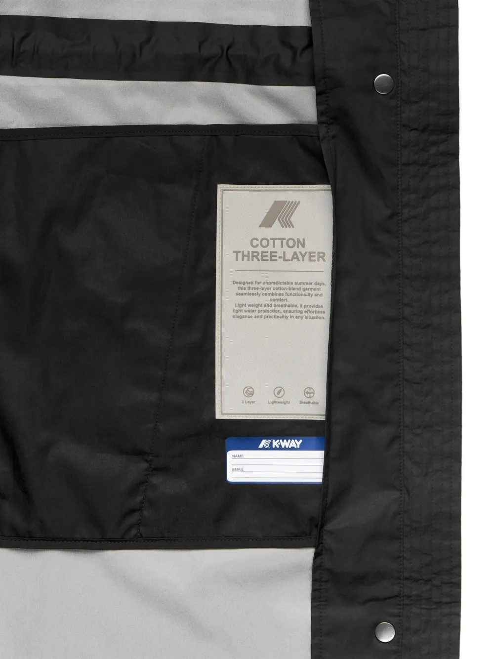  K-way Barbrein Drawstring Coat - Black 