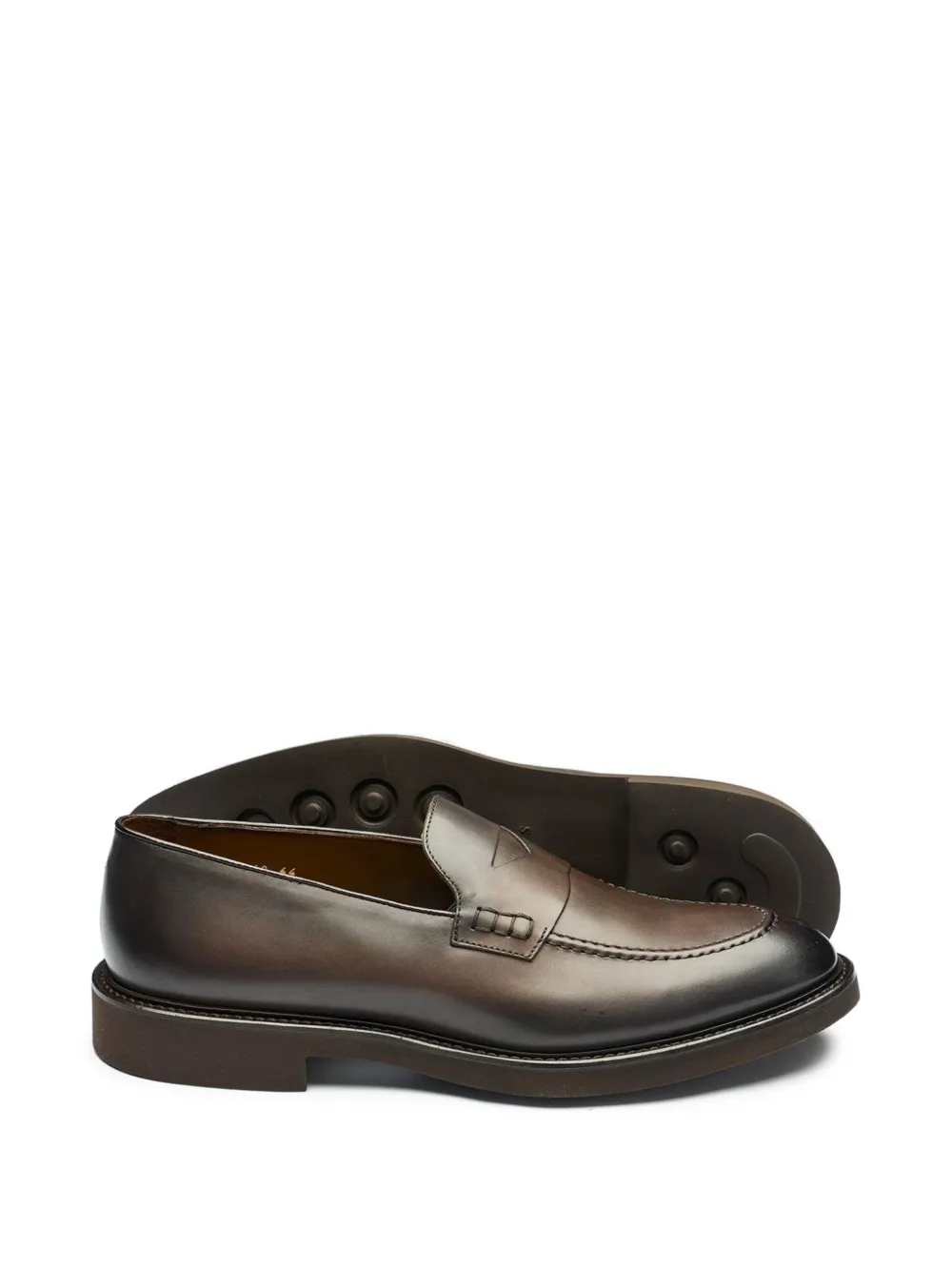 Doucal's Leren loafers Bruin