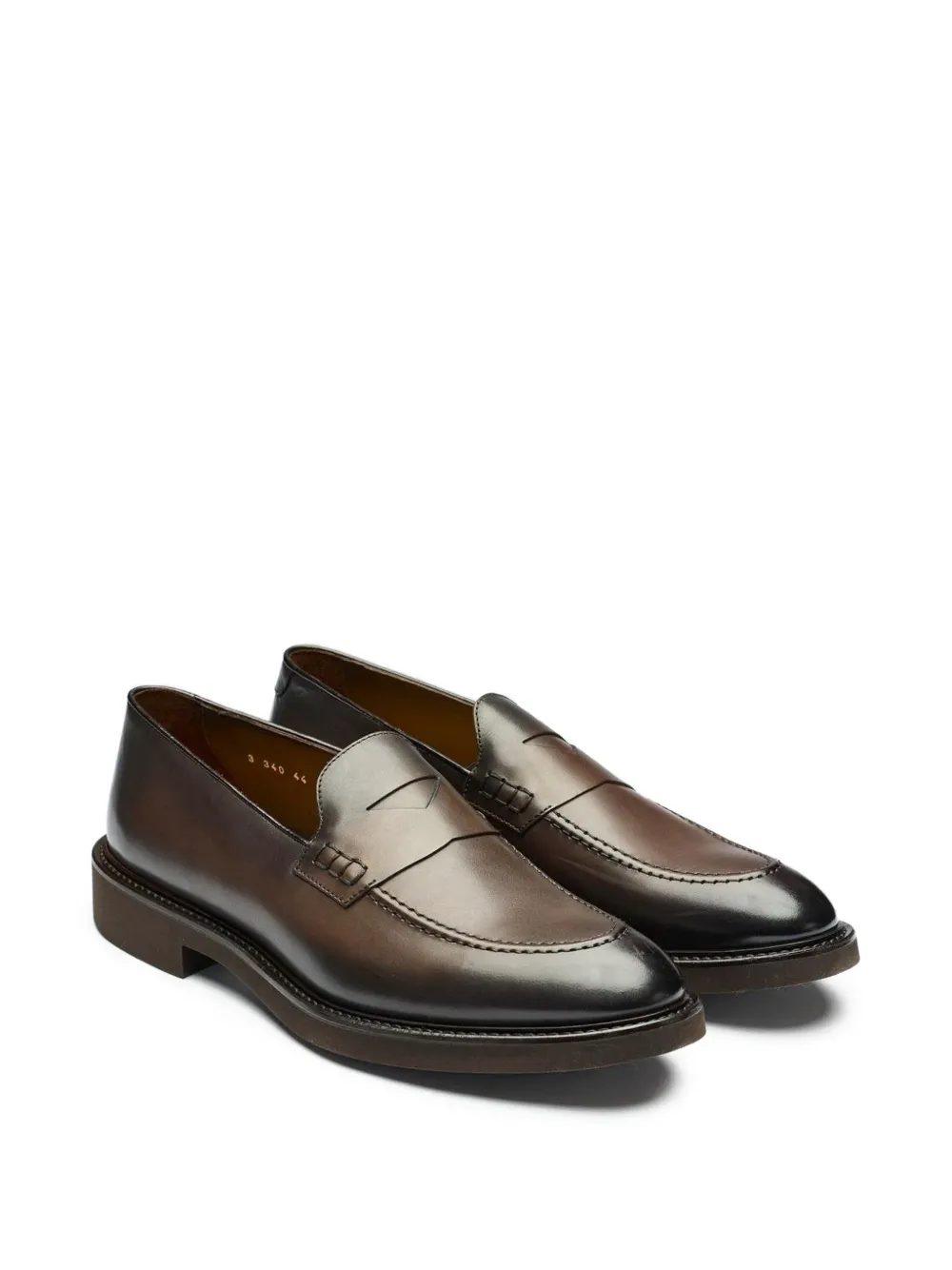 Doucal's Leren loafers Bruin