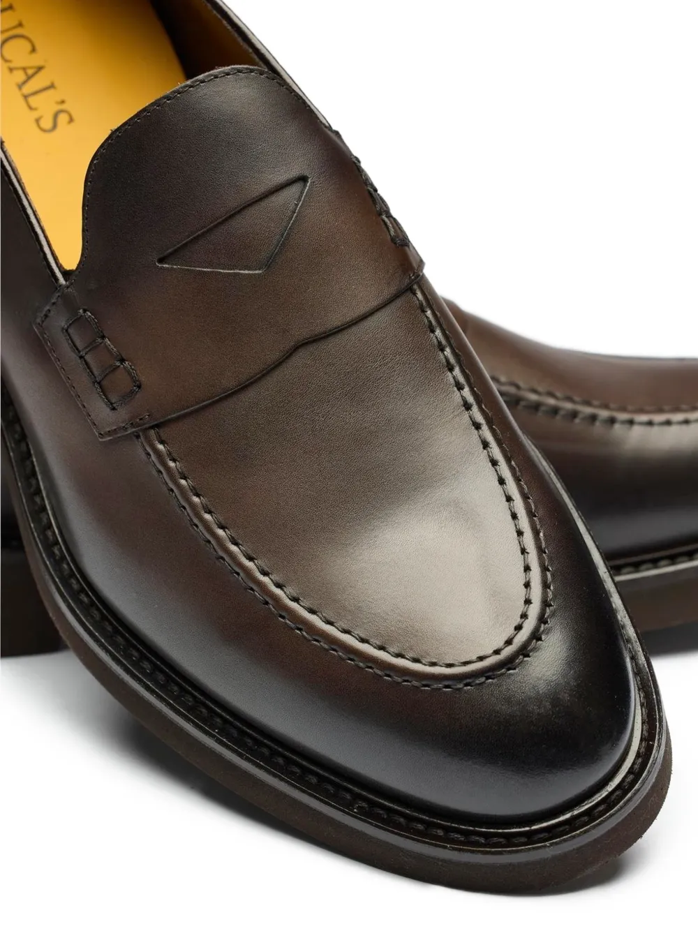 Doucal's Leren loafers Bruin