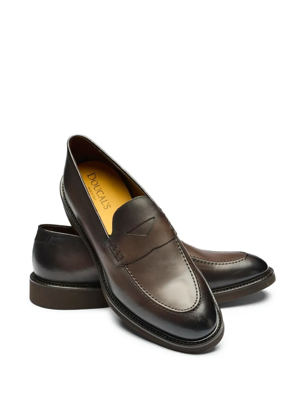 Doucal's Leren loafers Bruin