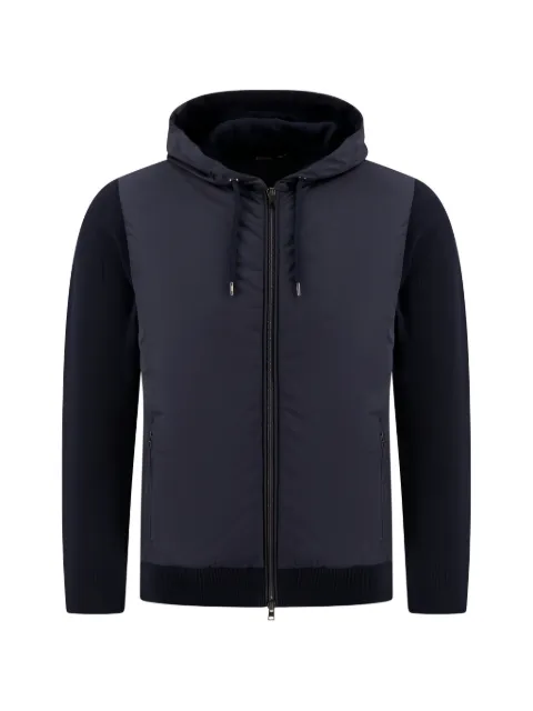 Herno hooded zip-up jacket
