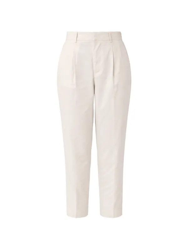 PT Torino Torino Daz Slim-cut Tailored Trousers in Neutrals