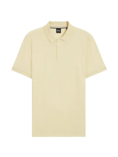 BOSS three-button short-sleeve polo shirt