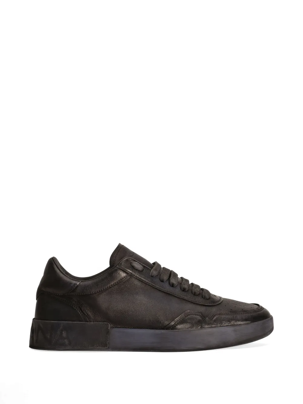 Dolce & Gabbana Portofino perforated-detailing sneakers Zwart