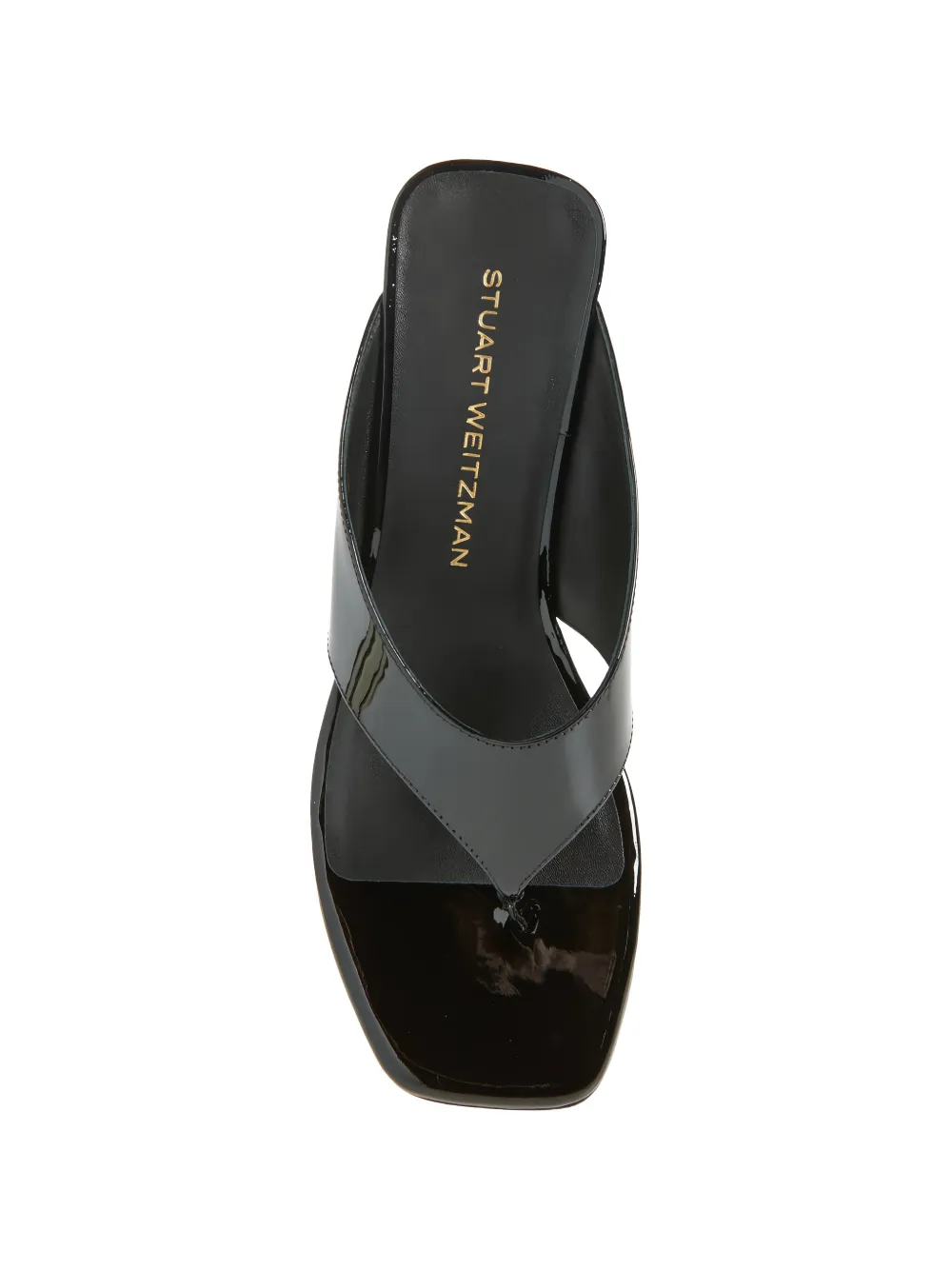 Stuart Weitzman thong sandals Zwart