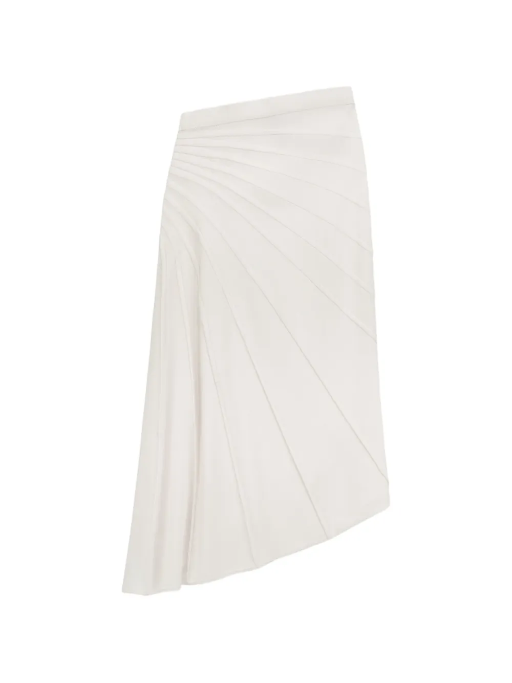 Liviana Conti Nantine asymmetrical ribbed-knit skirt - Bianco