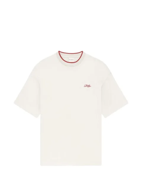 Drôle De Monsieur embroidered ringer T-shirt