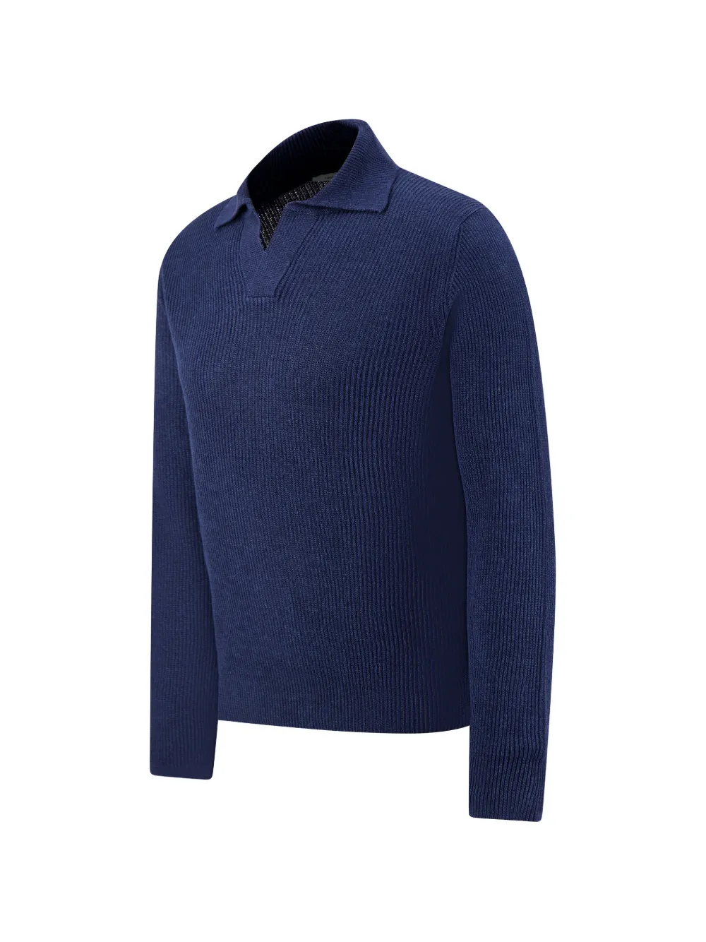  Gran Sasso Polo-collar Sweater - Blue 