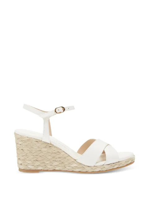Stuart Weitzman espadrille crisscross sandals