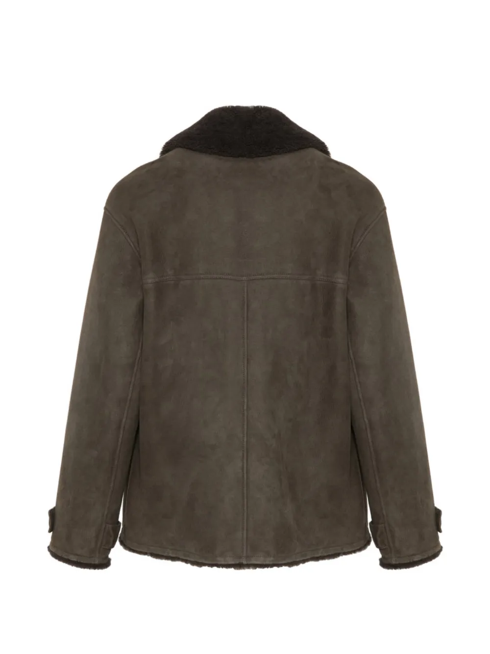  Yves Salomon Shearling Jacket - Brown 