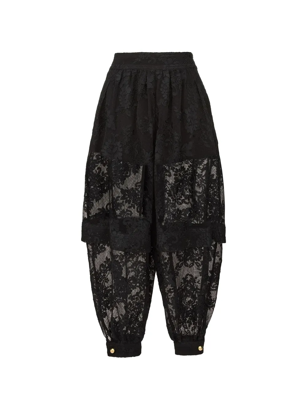ZIMMERMANN Luna guipure-lace harem pants - Nero
