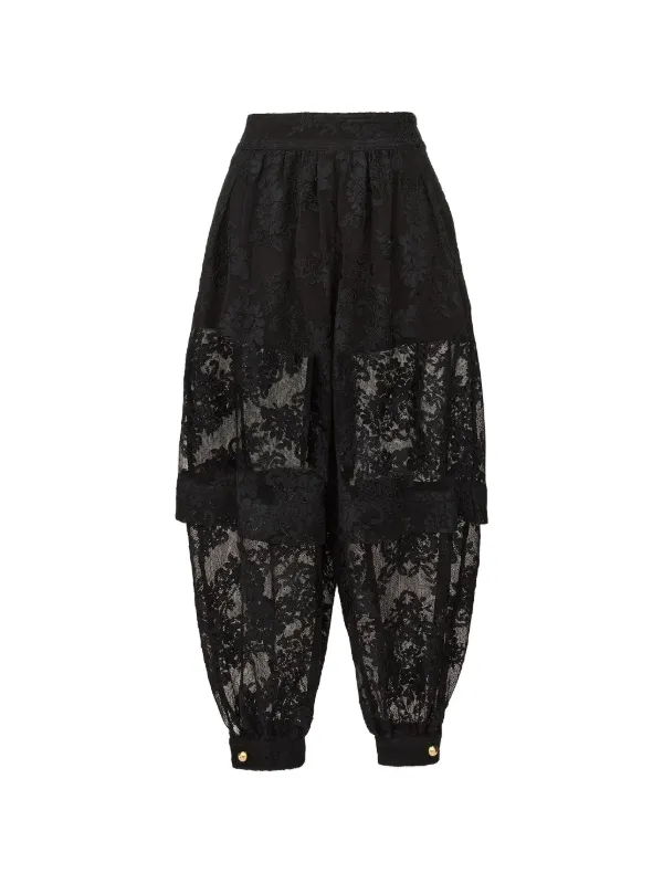 Zimmermann Luna Lace Pants in Black