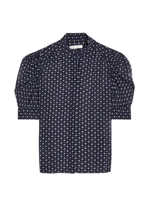 FRAME blouse à imprimé peau de serpent