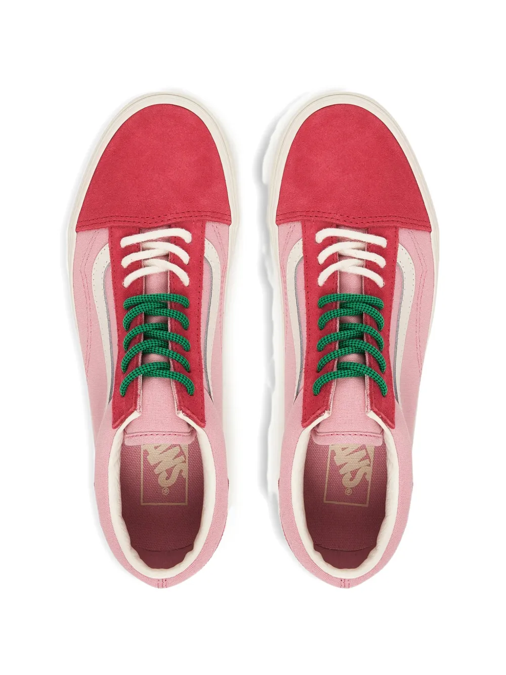 Vans Old Skool sneakers met contrasterende vlakken Roze