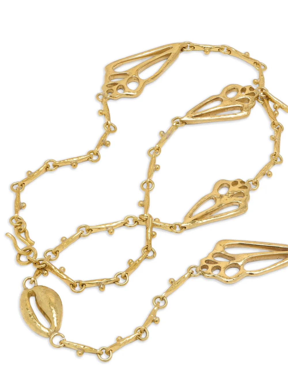  Ulla Johnson Shell Charm Long Necklace - Gold 