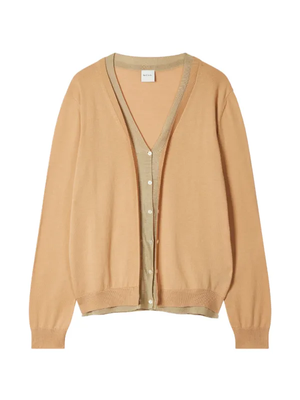 Paul Smith Double Knit Cardigan in Neutrals