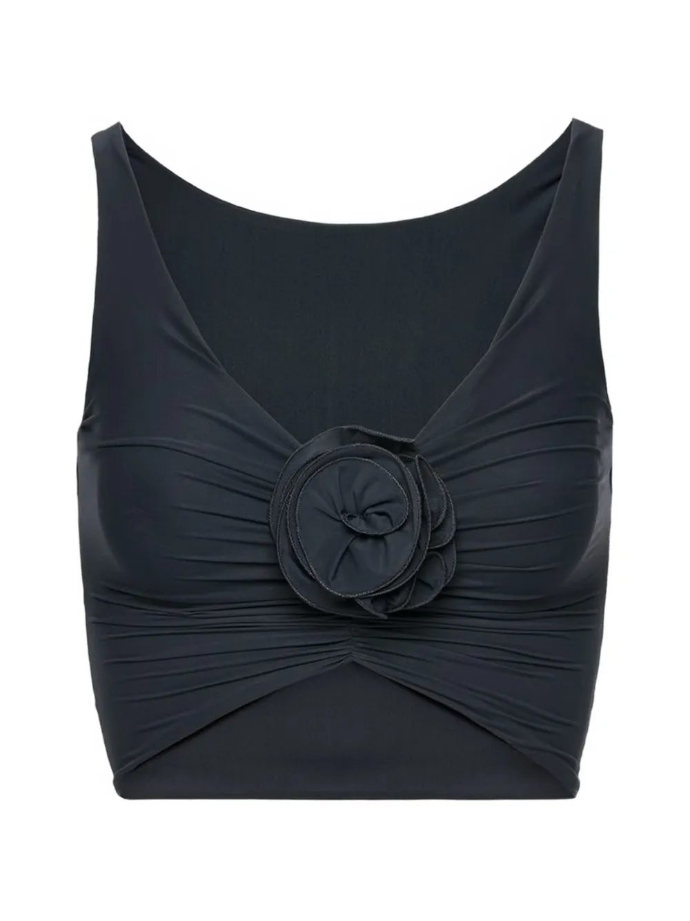 Magda Butrym flower detail top - Grigio