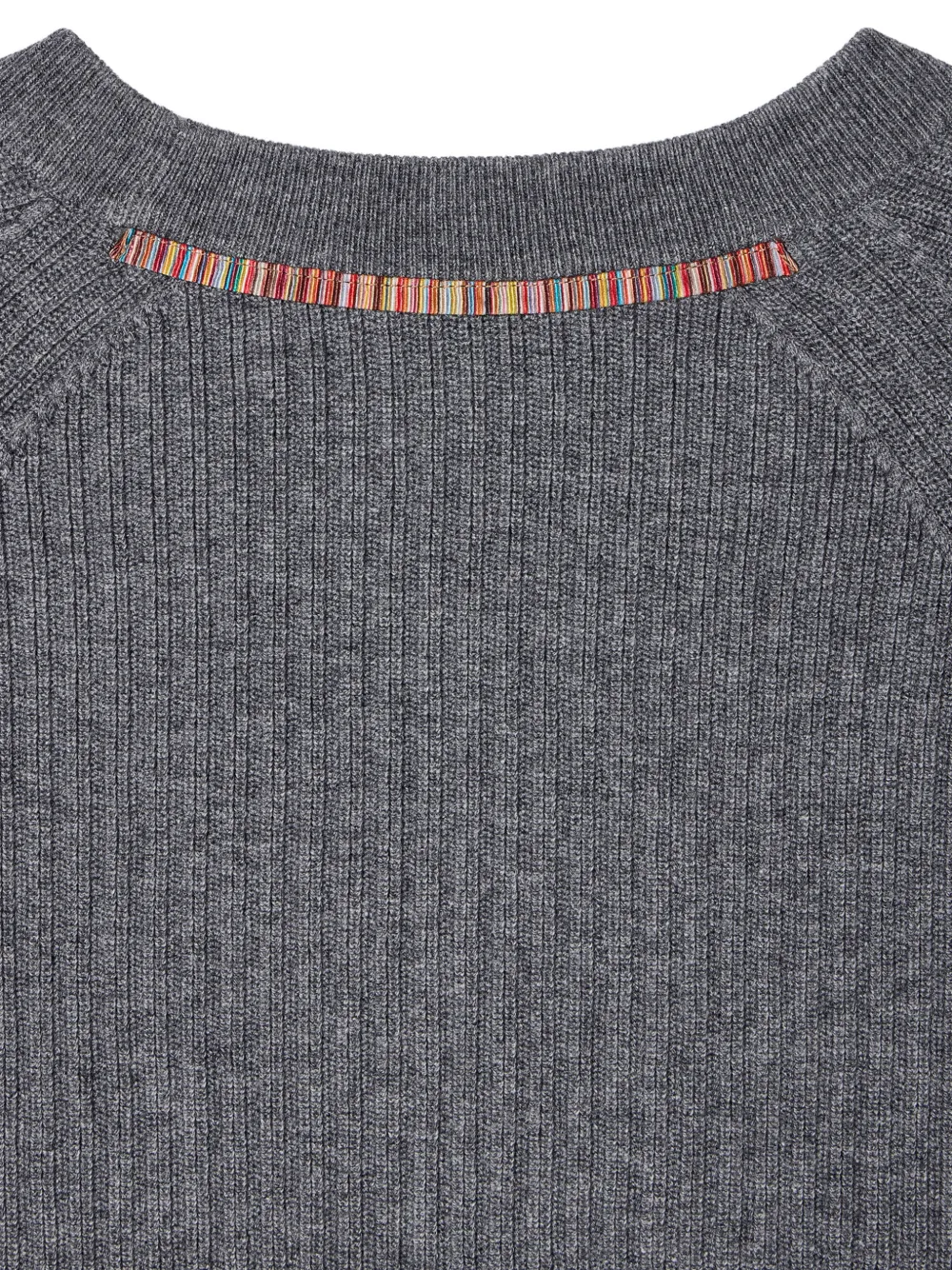 Paul Smith Geribbelde sweater met ronde hals Grijs