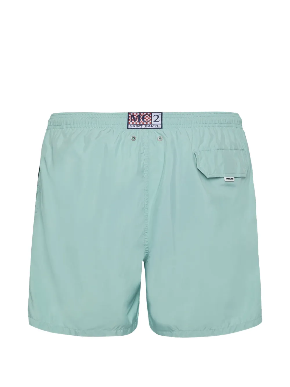  Mc2 Saint Barth X Pantone Drawstring-fastening Swim Shorts - Green 