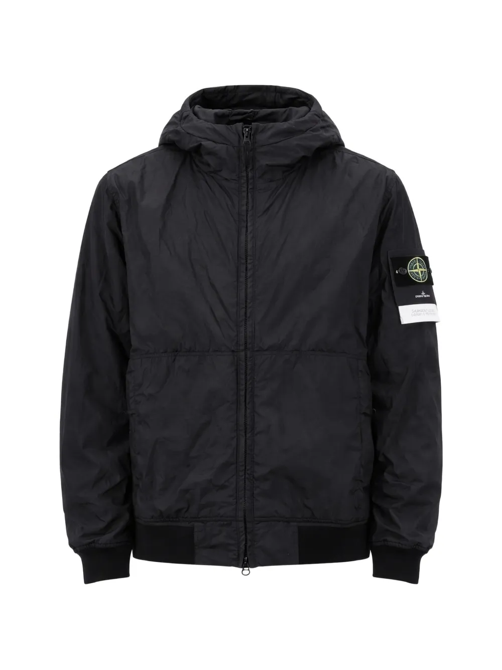 Stone Island hooded bomber jacket - Nero