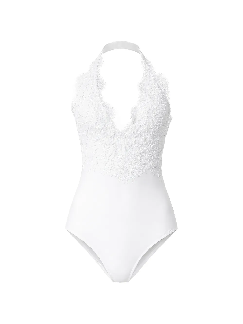 Ermanno Scervino Costume da bagno con pizzo - Bianco