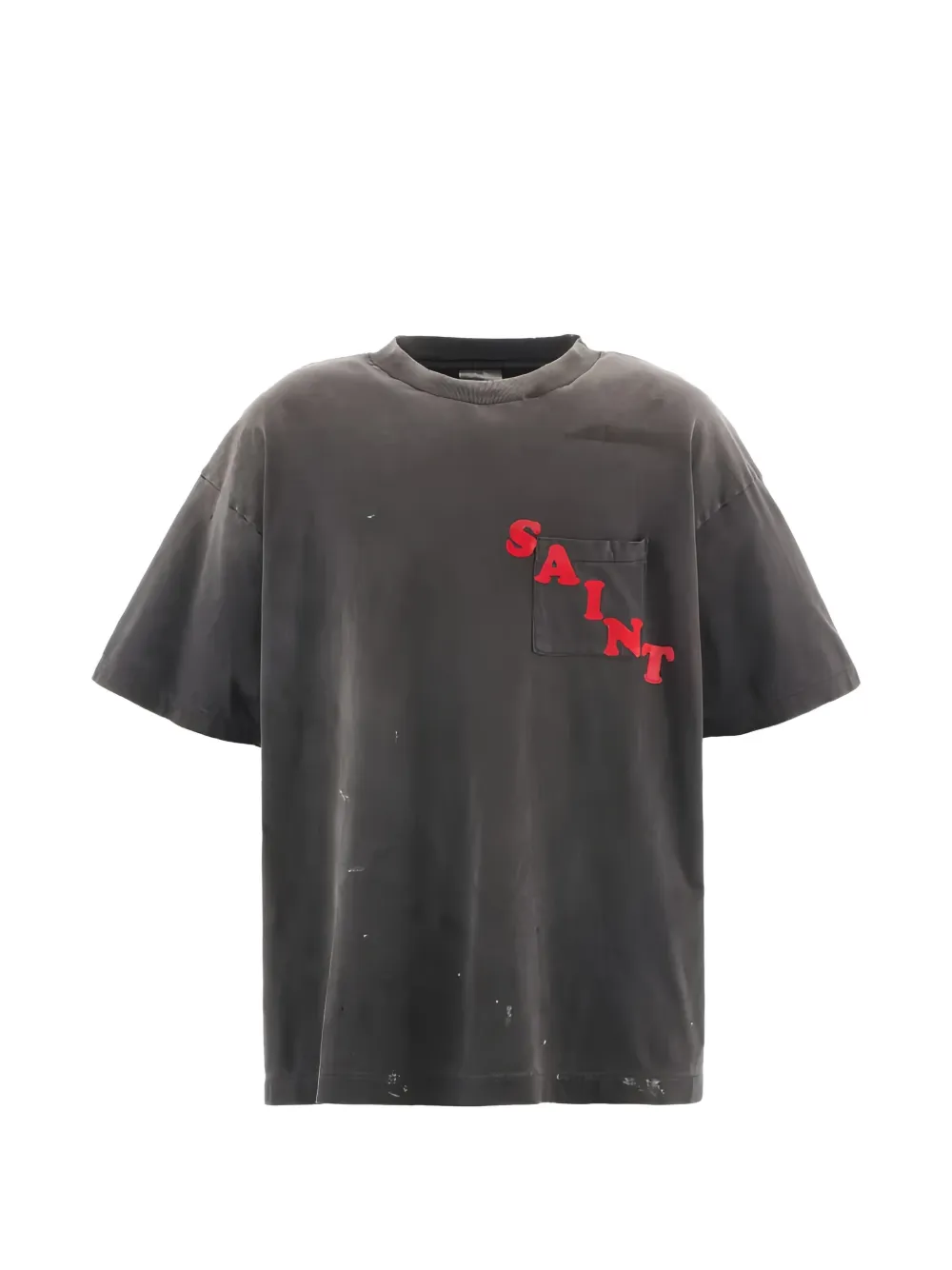 SAINT MXXXXXX chest-pocket graphic T-shirt - Grigio