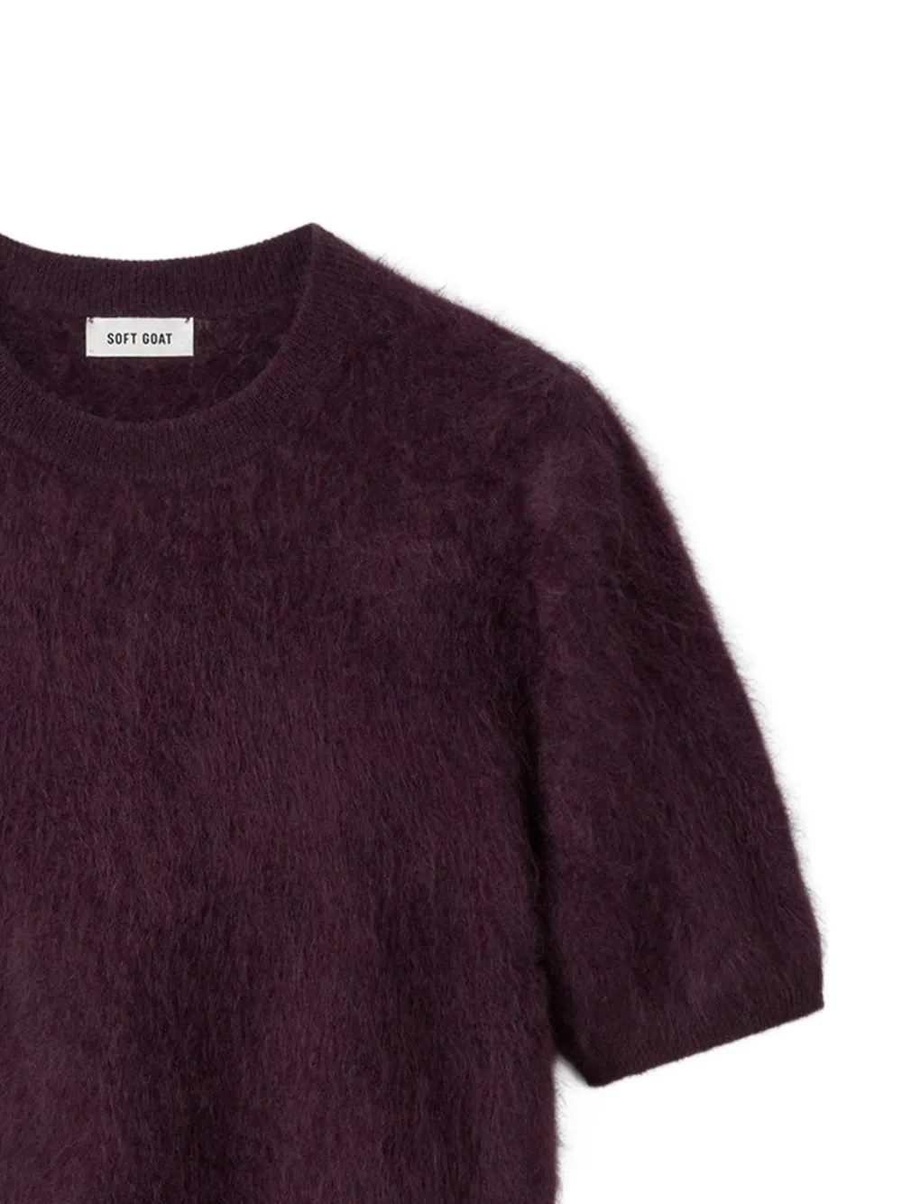  Soft Goat Short-sleeve T-shirt - Purple 