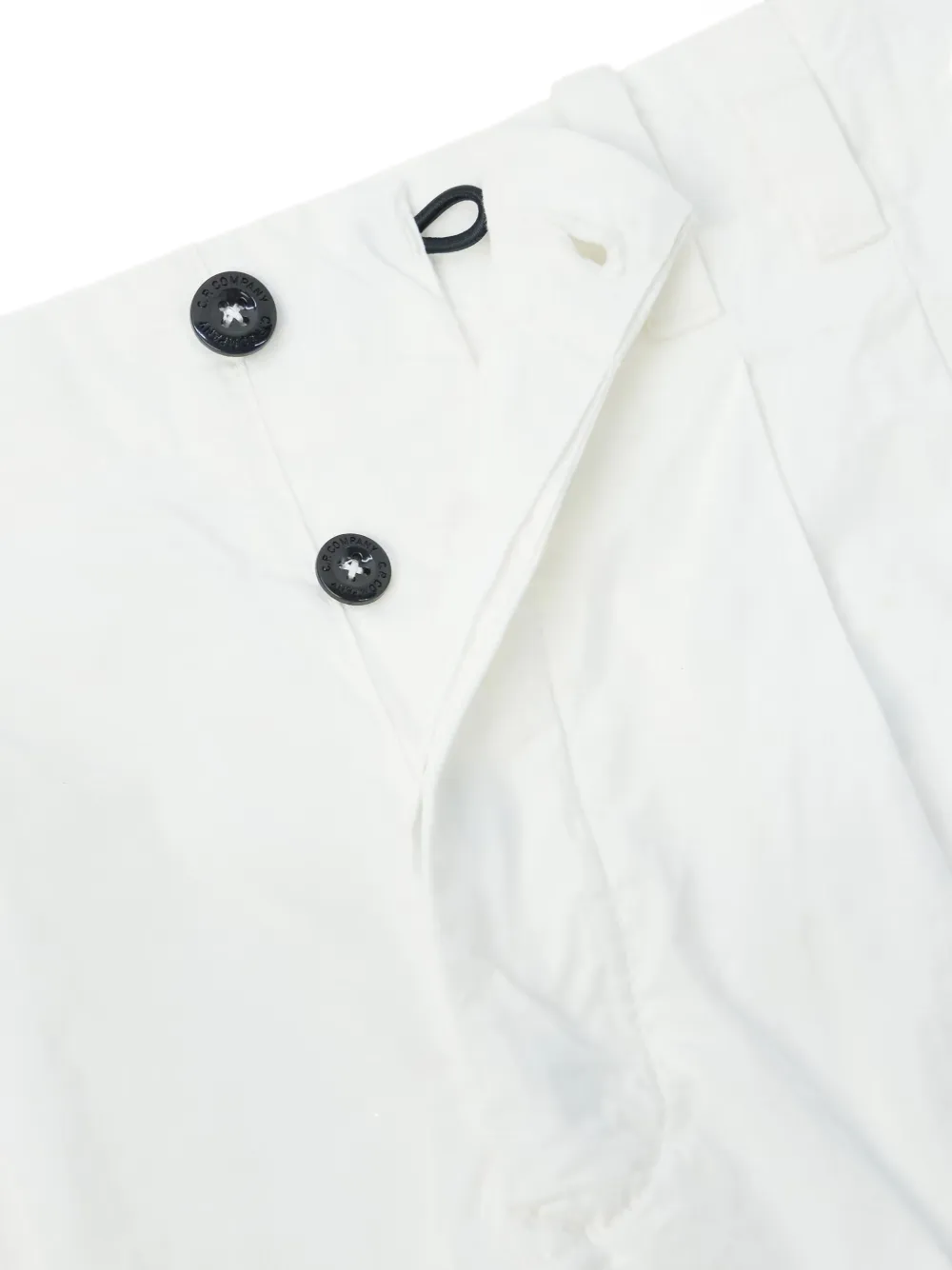 C.P. Company Geplooide shorts met knopen Wit
