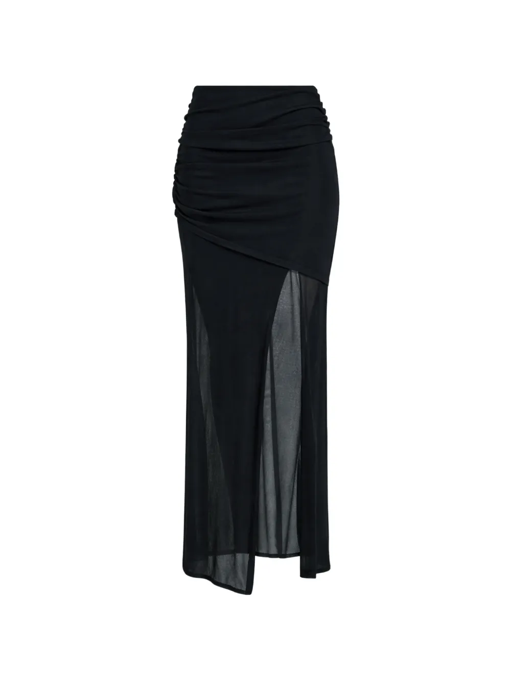 Liviana Conti Conti ribbed-knit A-line midi skirt - Nero