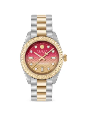 Philipp Plein Queen Supreme Crystal 36mm Watch | Pink | FARFETCH
