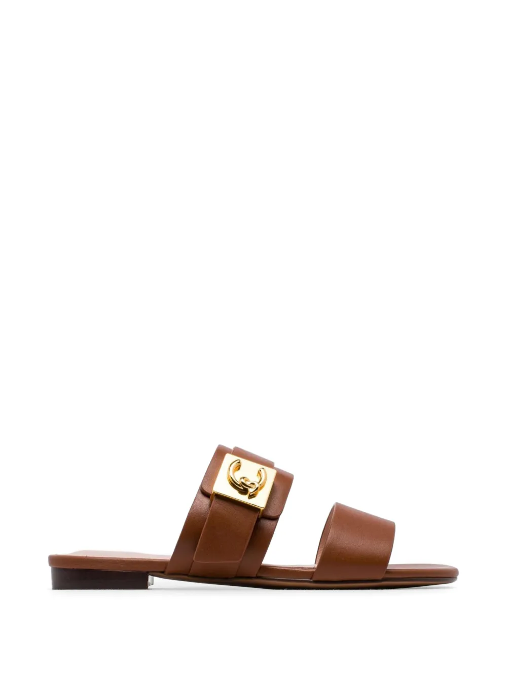 Coccinelle C-me leren sandalen met gesp Bruin