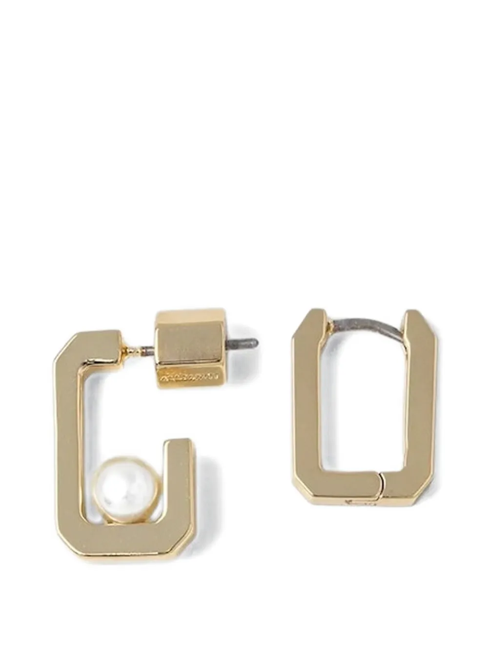 AllSaints embellished rectangle earrings (set of three) - Oro