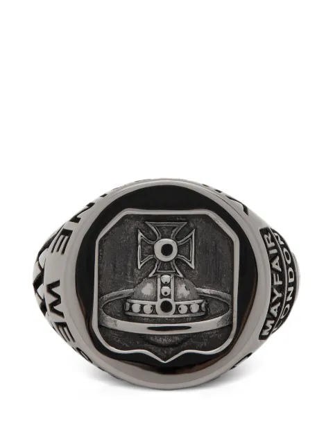 Vivienne Westwood bague Lancelot Chevalier à logo Orb