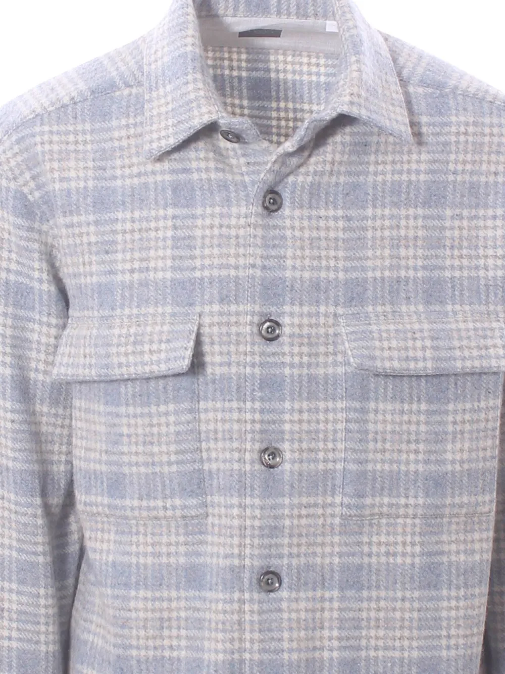  Xacus Checked Pocket Shirt - Blue 