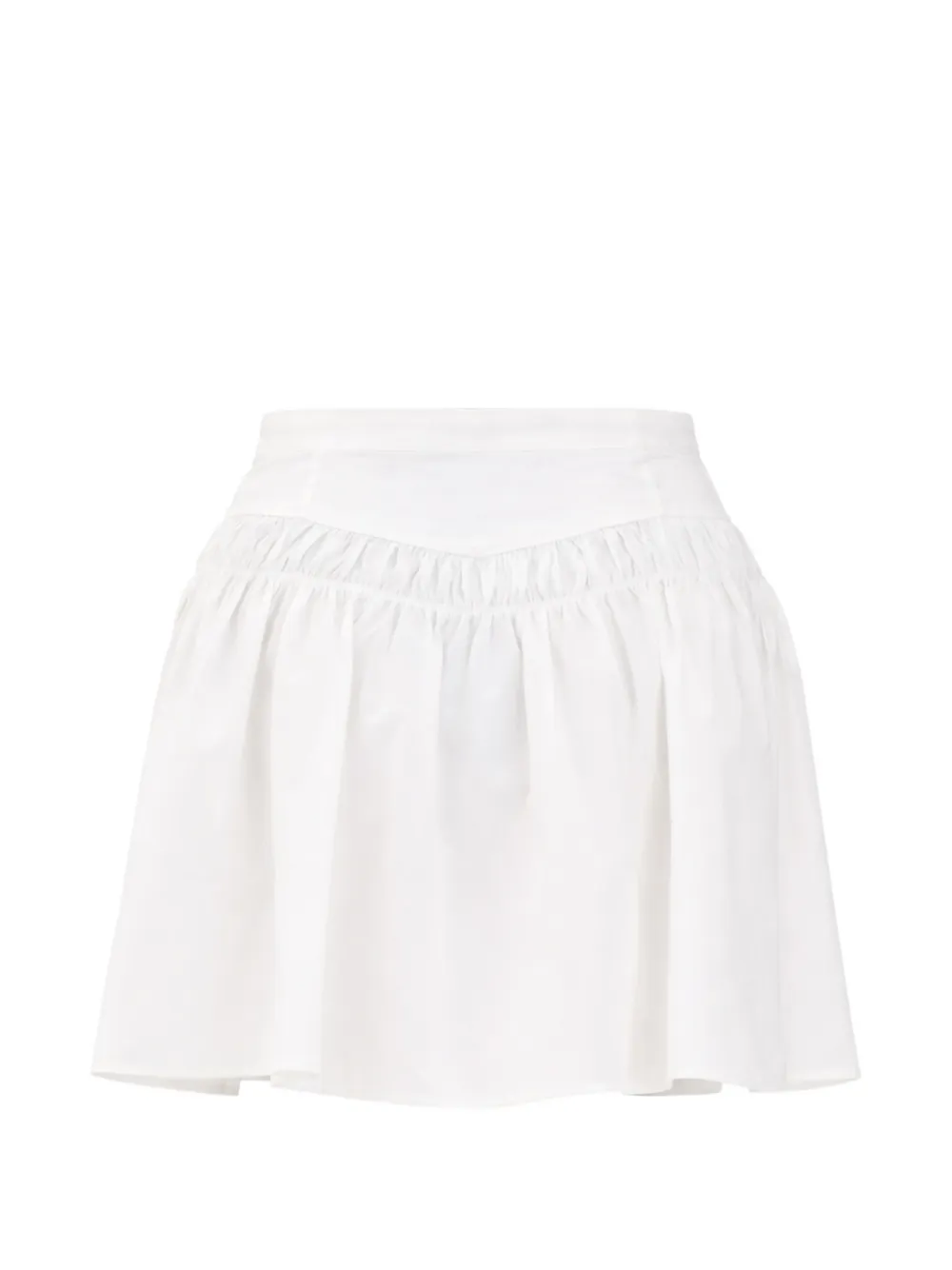 PINKO Mini-rok met trekkoord en gesmockte details Wit