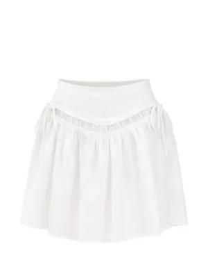 Les Filles d'Eva ラッフル ミニスカート | ホワイト | FARFETCH JP