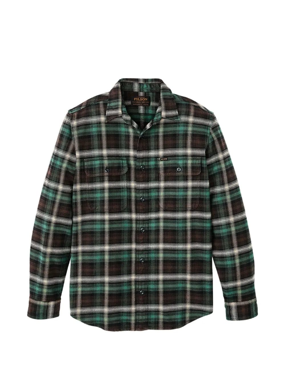 Filson plaid-pattern chest-pocket shirt - Marrone
