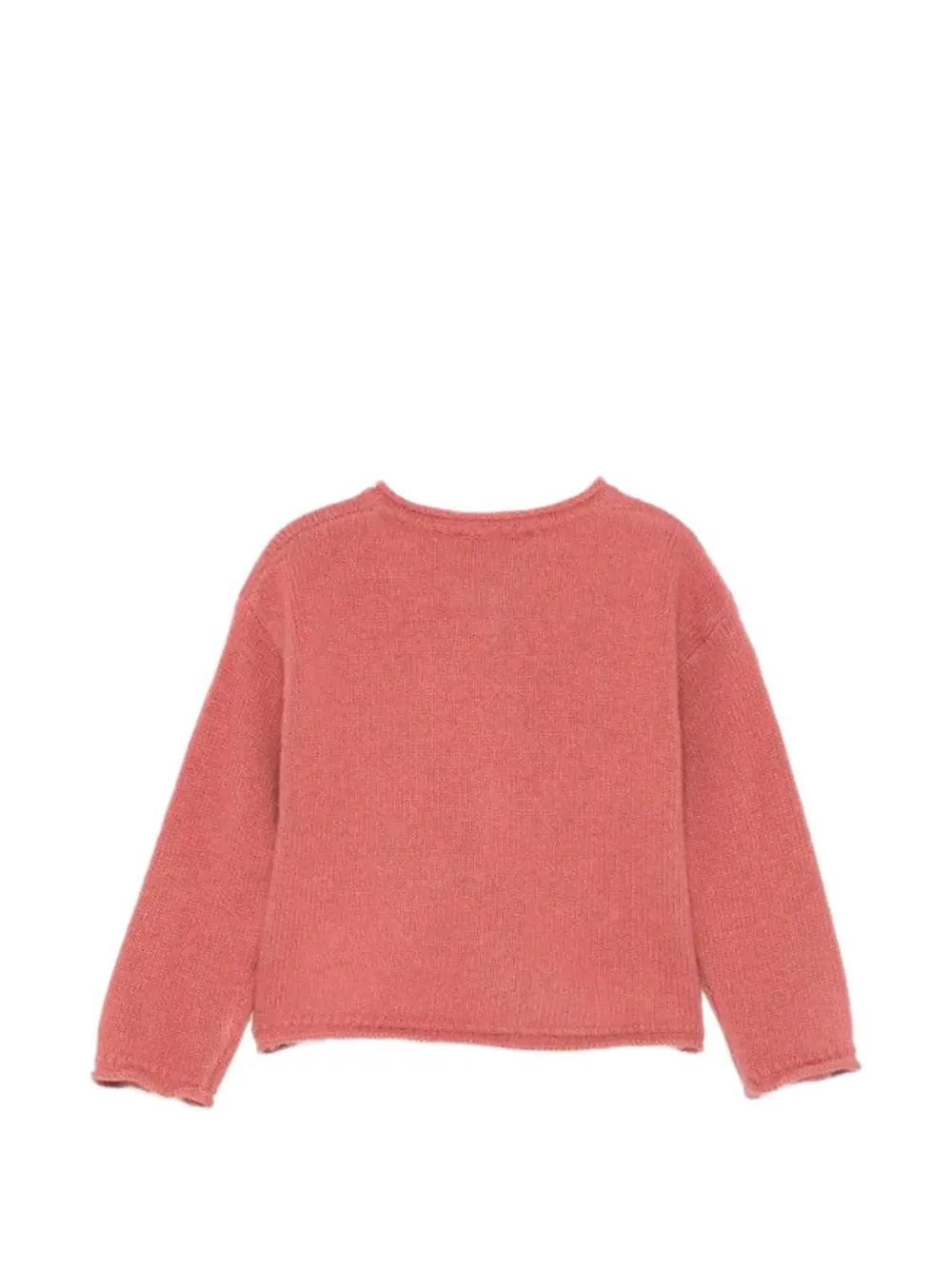Il Gufo Vest met bloemapplicatie Roze