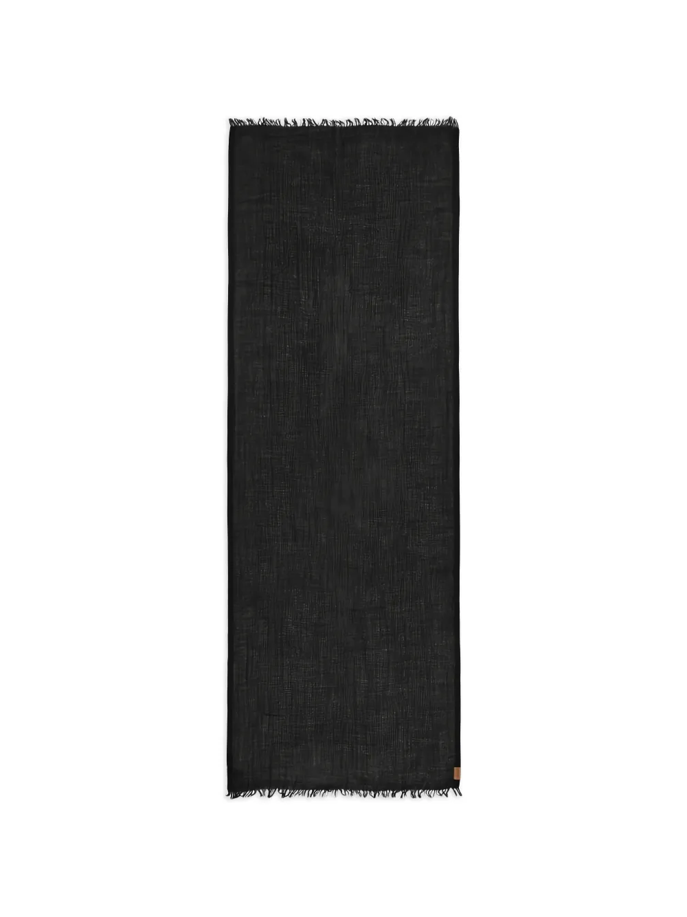 LOEWE fringed scarf - Nero