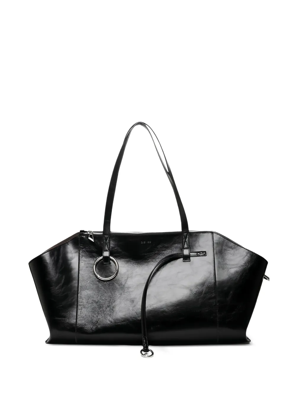Dienèe leather tote bag - Nero