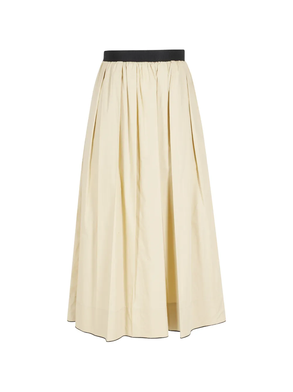 Tela pleated maxi skirt - Toni neutri