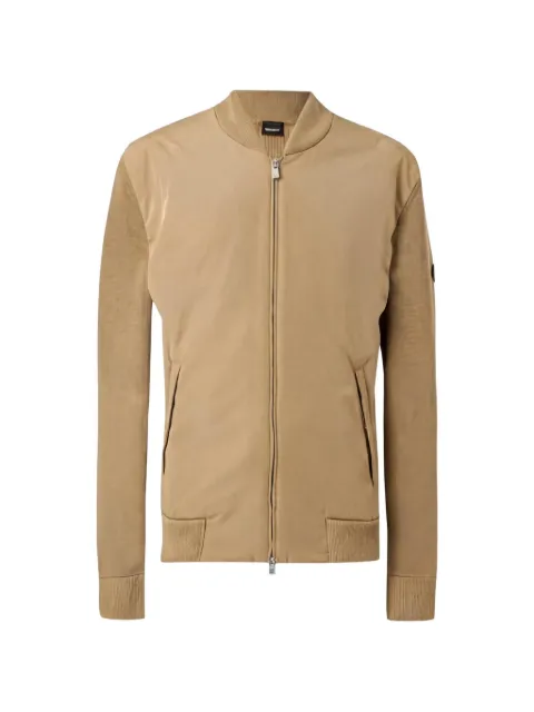 BOSS C-Ubaio zip-up panelled sweater