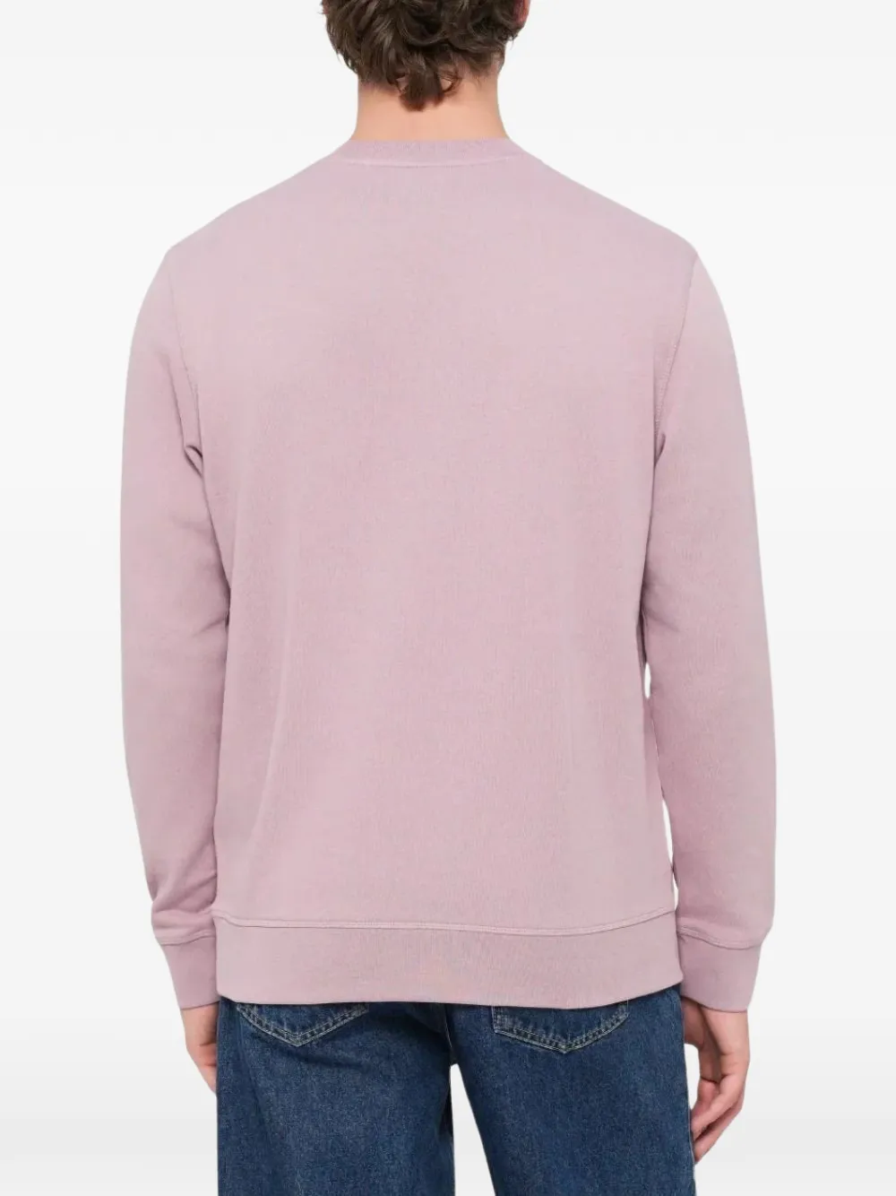BOSS Sweater met logopatch Roze