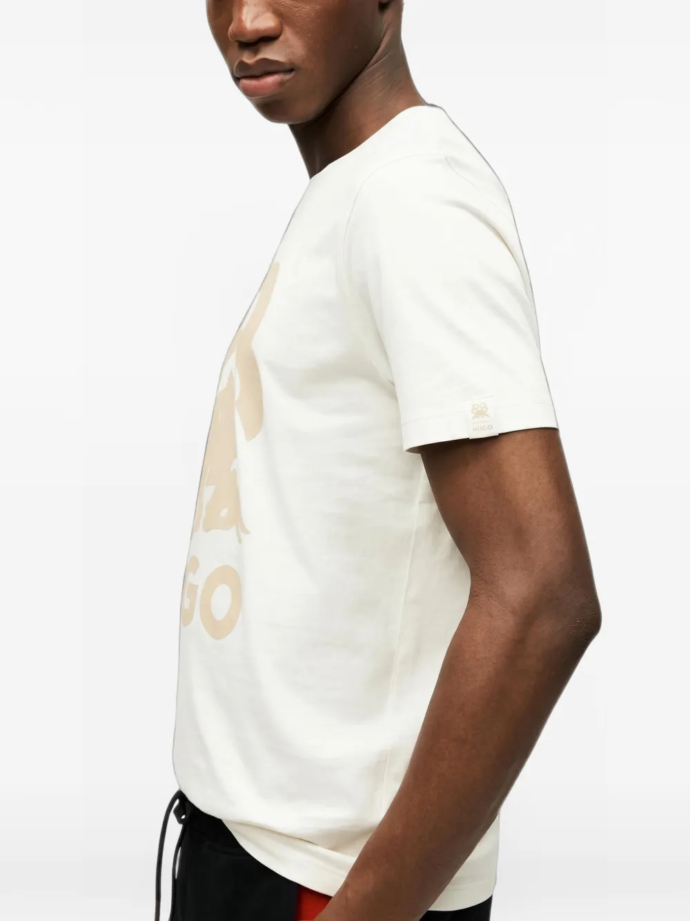 HUGO x Racing Bulls Dlix logo-detail T-shirt Beige