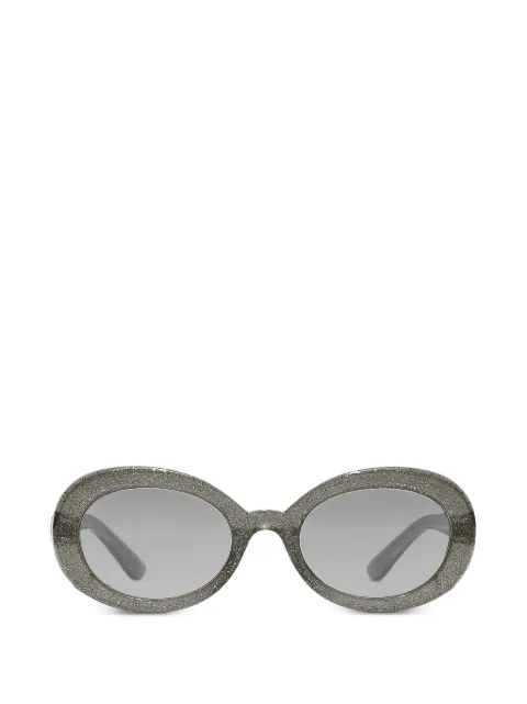 Dolce & Gabbana Eyewear Óculos de sol oval com brilho