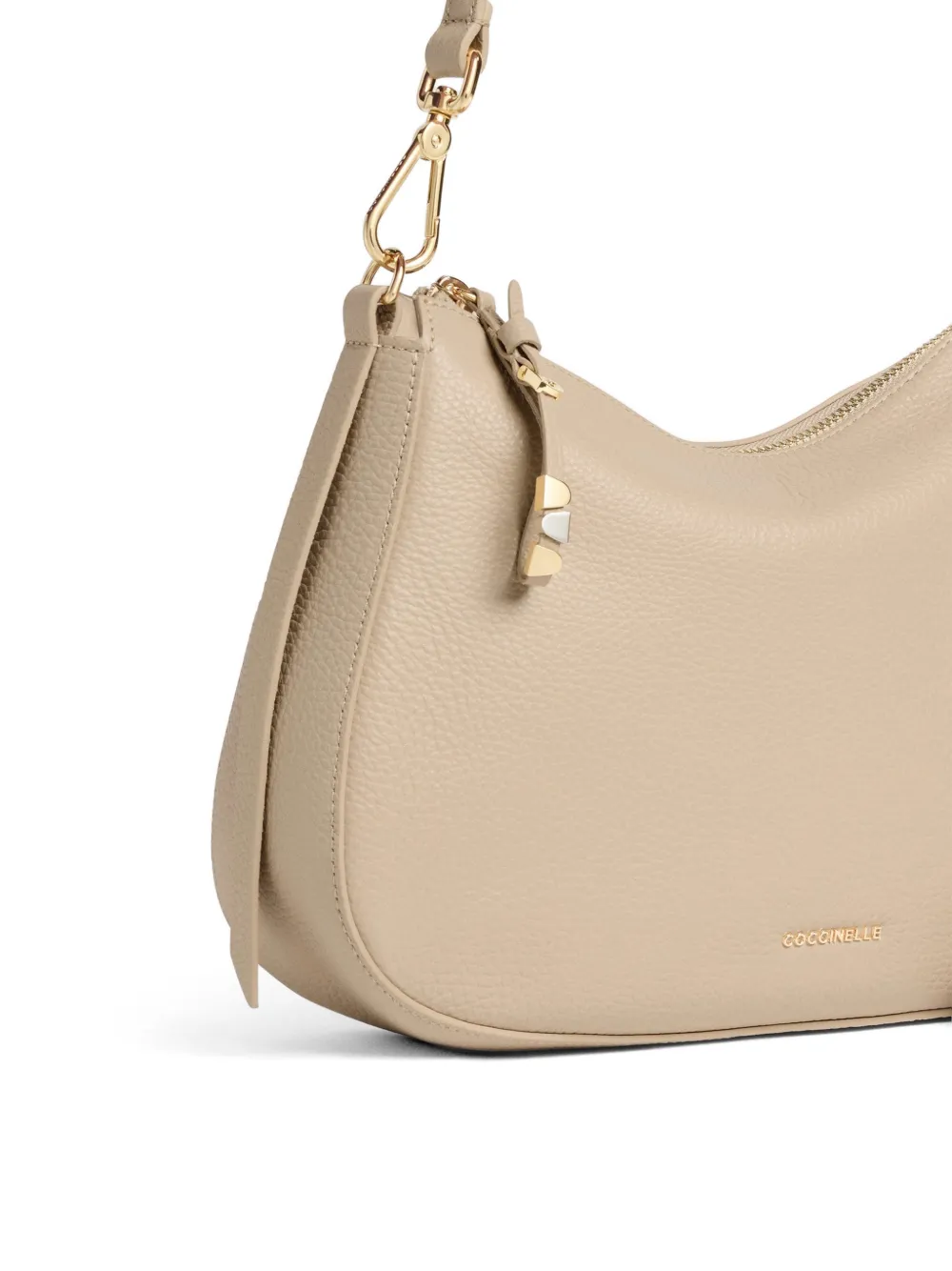 Coccinelle Nory kleine schoudertas Beige