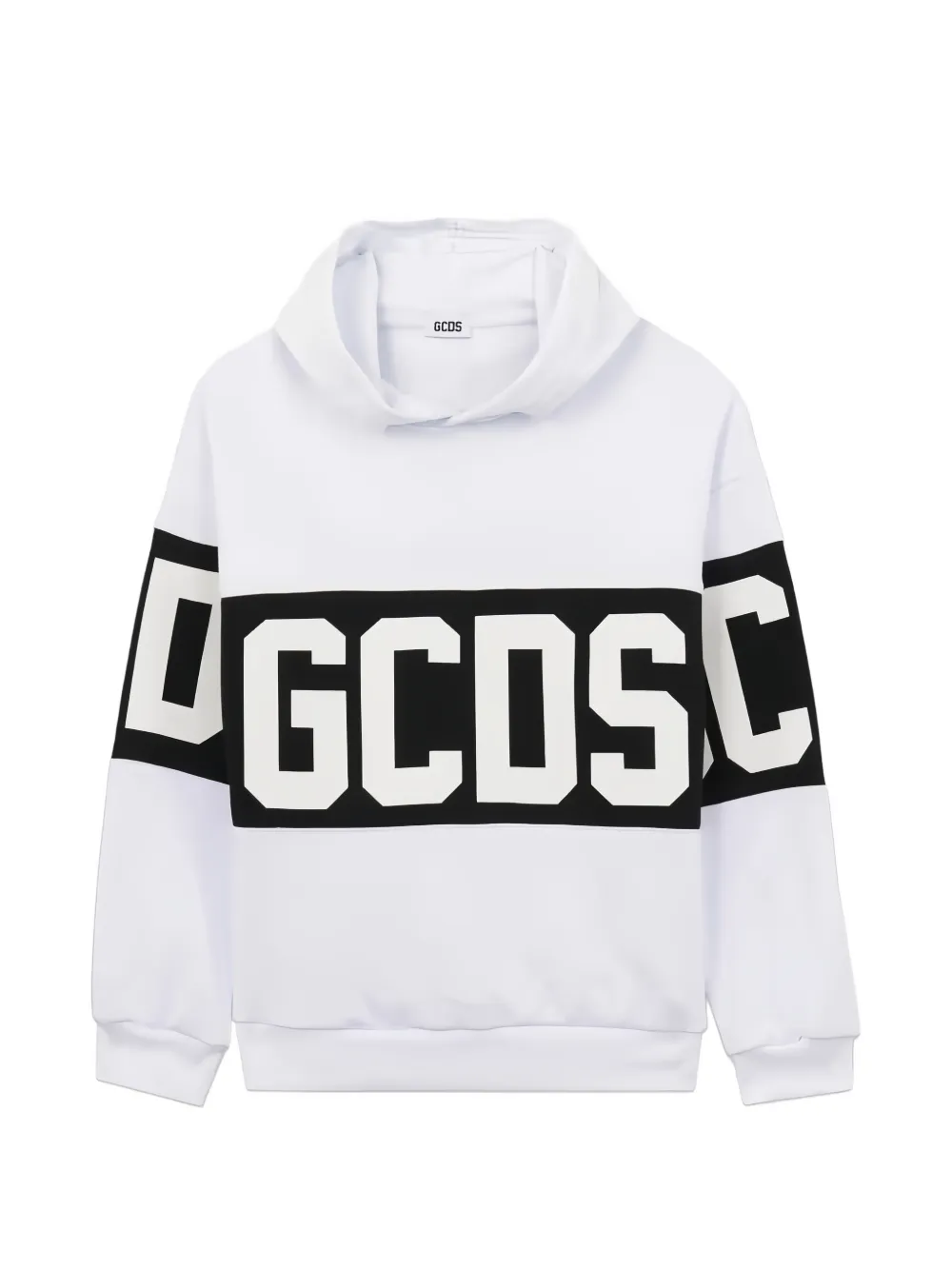 Gcds Kids band logo crewneck sweatshirt - Bianco